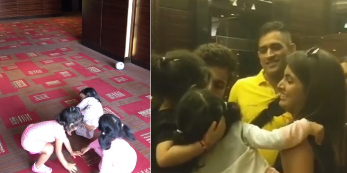 आईपीएल 2018: जीवा और हिनाया की दोस्ती ने धोनी के चेहरे पर बिखेर दी मुस्कान