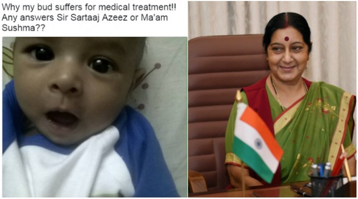 इलाज के लिए पाकिस्तानी बच्चे को भारतीय वीजा दिलाएंगी सुषमा स्वराज