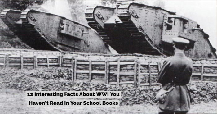 12 Interesting Facts About WWI You Haven’t Read in Your School Books