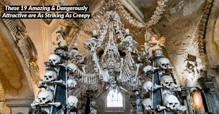 19 Freakingly Beautiful Buildings with Decoration of Skulls & Bones