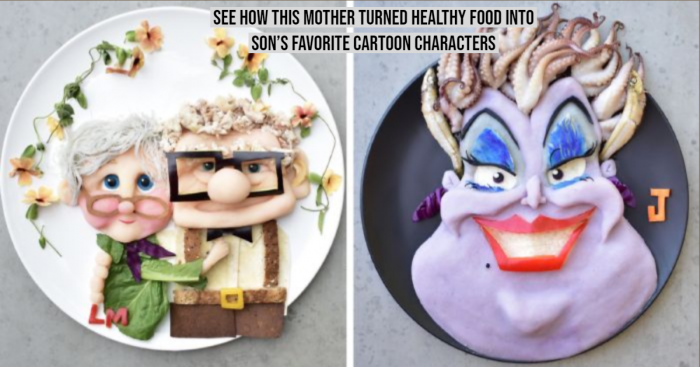 An Artist cum Mother Turns Healthy Food into her Son’s Favorite Cartoons