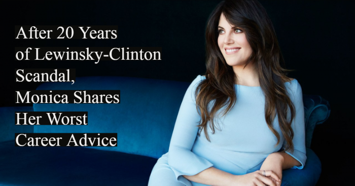Monica Lewinsky’s Witty Tweet on Worst Career Advice is Winning Hearts