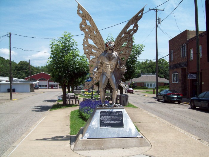 Mothman Statue Pays Homage to Mythical Urban Legend