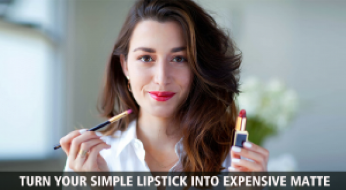 Turn Your Simple Lipstick into Expensive Matte in few Simple Steps